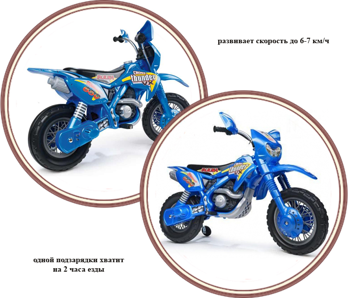 ���� ��������������� Injusa Moto Cross Thunder 680 6V (���� ����� ������)